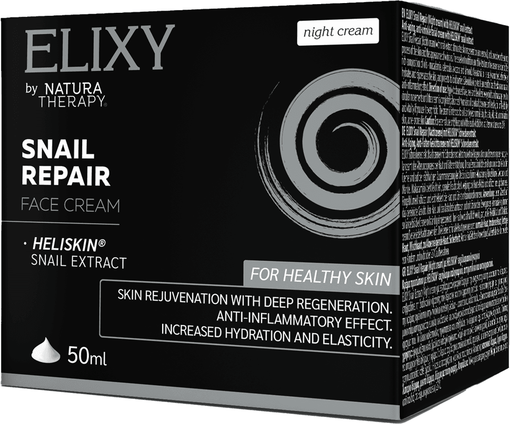 ELIXY Snail Repair 50 мл. - нощен крем за лице – колаген на прах | NaturaTherapy – натурални добавки от България