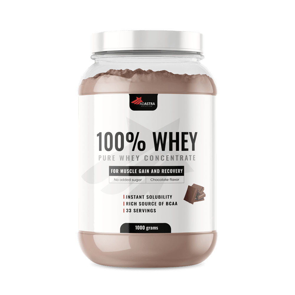 100% WHEY Protein, 1000g - с вкус на шоколад – ашваганда | NaturaTherapy – натурални добавки от България