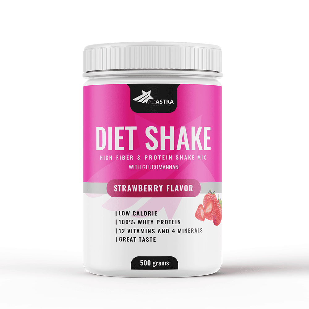 Diet Shake с вкус на ягода,заместител на хранене за регулиране на теглото – шейк за отслабване | NaturaTherapy – натурални добавки от България
